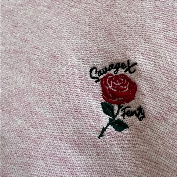 NWT Savage X Fenty weekender Terry Cropped Hoodie | Size: xl - Picture 7 of 10